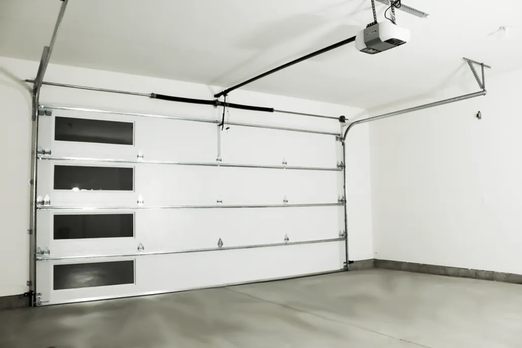 Interactive garage door diagram showing common problem areas in Vancouver